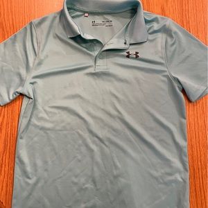 Under armour teal polo.  Sz youth xl